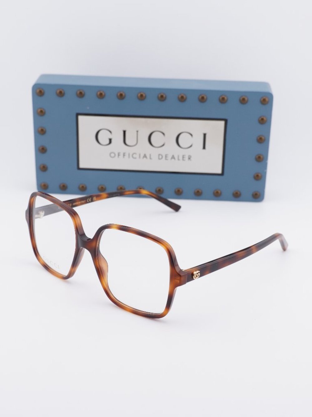 Gucci GG1994O 002 Square Eyeglasses - Dark Havana 53mm